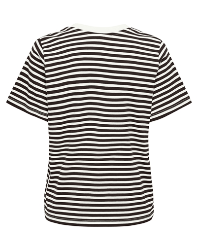 JDY - JDYPisa Print T-shirt - Cloud Dancer/New Stripe